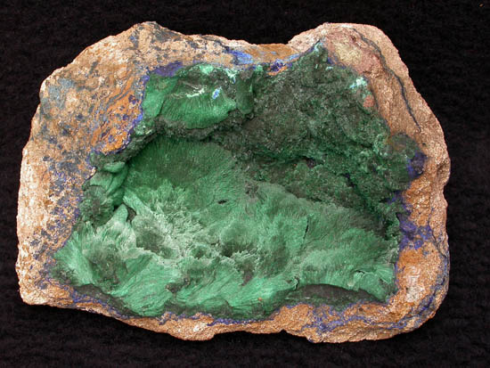 Malachite from the collection of the Ecole des Mines, Paris